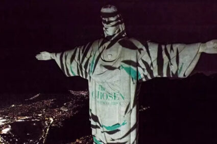 The Chosen Lights Up Brazil’s Sky with Stunning Projection on Christ the Redeemer